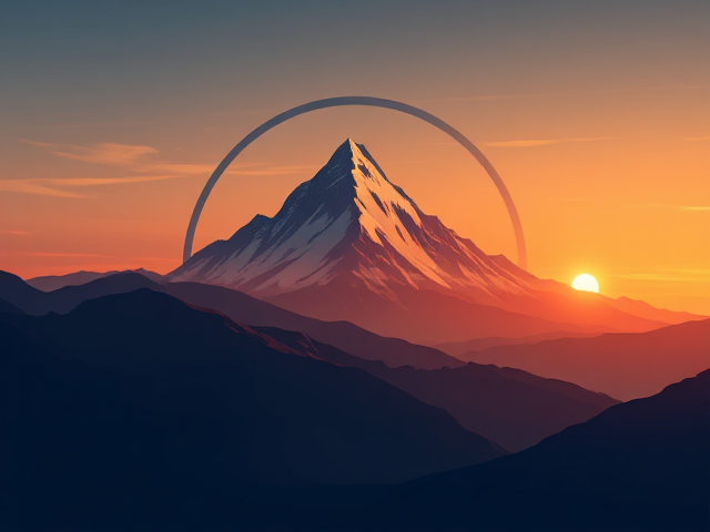 create a logo that is elegant vector style  for global photography excursions going to mountain,  land excursions and snorkle  adventures. add a  simple photo apeture element