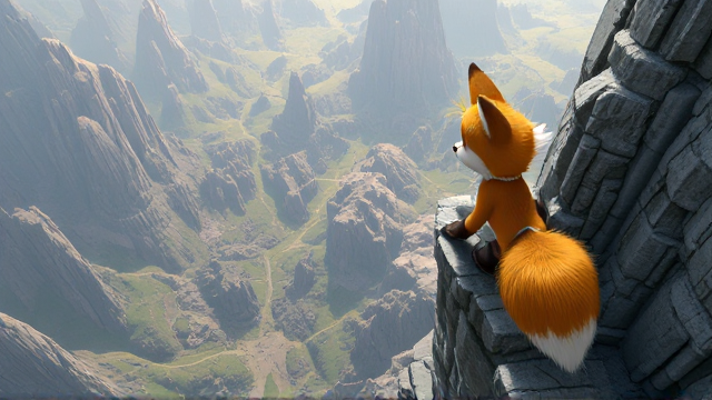 Tails the Fox faces his fear of heights SEGA Video Game