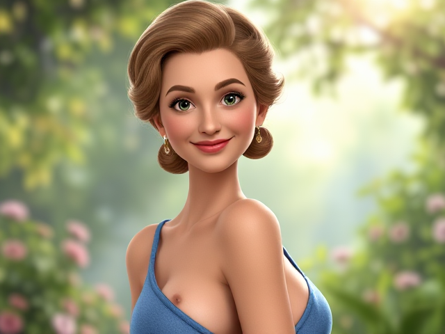 A beautiful and shapely woman in her mid-fifties, Anna was tall for a lady and generously proportioned. She had wide, child-bearing hips and large, full breasts that rounded prominently in a succulent display of cleavage above the low neckline of her blue summer dress, her bearing was as refined as her manners