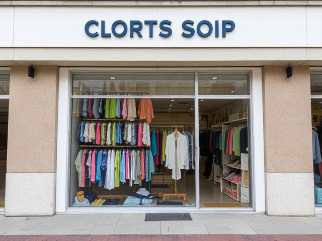 Image of a cloth shop as a logo. Brand new.
