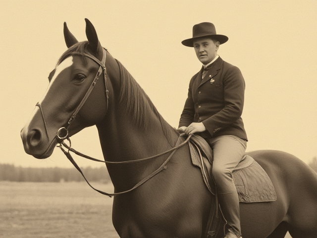 1900s horse trainer on duty flyer