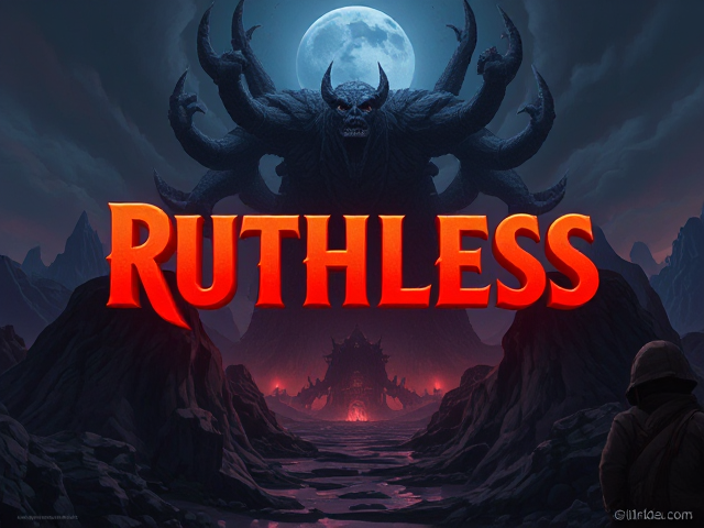 Draw an image that represents the word ruthless.