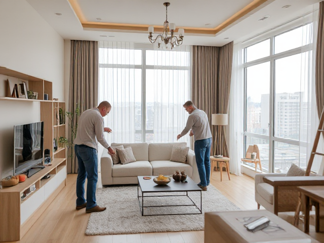 Executing interiors of a residential apartment with miniature workers right from site survey, making design drawings and selecting materials snd creating 3d views before moving to final execution and finishing for handober to the client.
