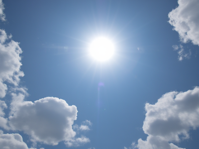 View of the sky in italy, high up