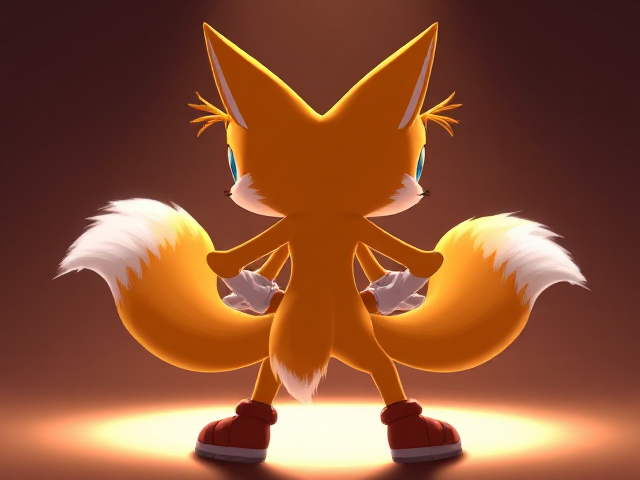 Tails the Two Tailed Anthropomorphic, Twerking, Sega Video Game character