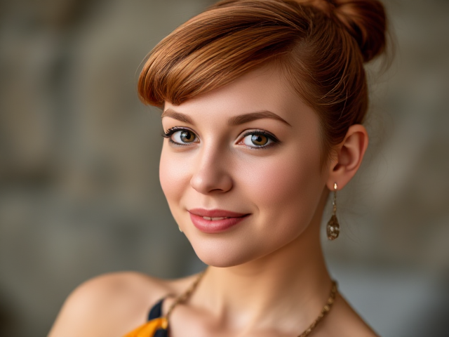 Pebbles Flintstone as a young adult woman.