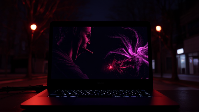 laptop but under the main screen have small second screen over panel and can be used for subtitles of movies.