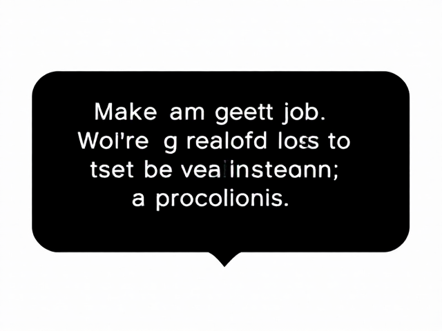 Make a message in which it states great job, the background has to be related to probation