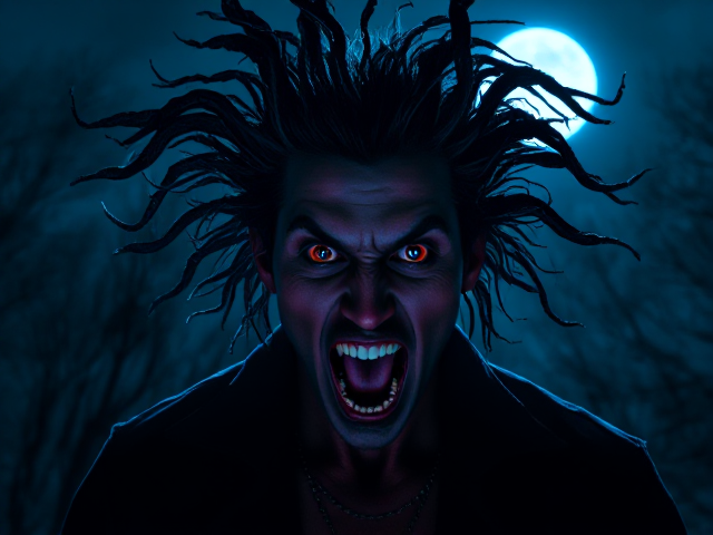 Cuckoo, crazy, not stable, moody, dramatic, dangerous and violent man