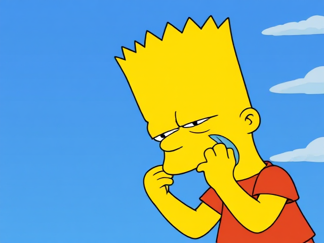 Bart Simpson  crying