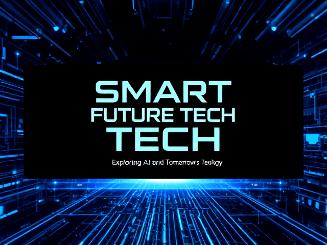 "Design a cutting-edge YouTube channel banner for the AI-focused channel 'Smart Future Tech'. Use a futuristic color palette of electric blue, black, and silver to symbolize technology and innovation. Highlight the channel name 'Smart Future Tech' in bold, modern typography at the center. Include a tagline underneath: 'Exploring AI and Tomorrow's Technology' in a sleek, minimalist font. Add visuals like digital circuits, glowing AI icons, or a futuristic cityscape to emphasize the channel's focus on AI and tech. Ensure the design is clean, professional, and fits within YouTube’s banner dimensions (2560 x 1440 pixels). Maintain clarity and visual appeal across all devices."