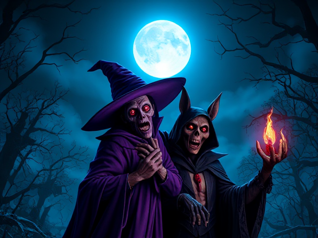 Witch Doctor from Scooby Doo and Death from Puss in Boots mixed together