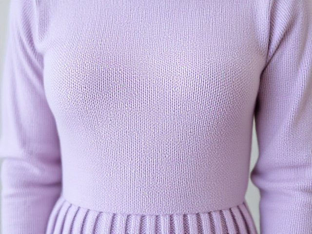 pale lavender sweater dress, f