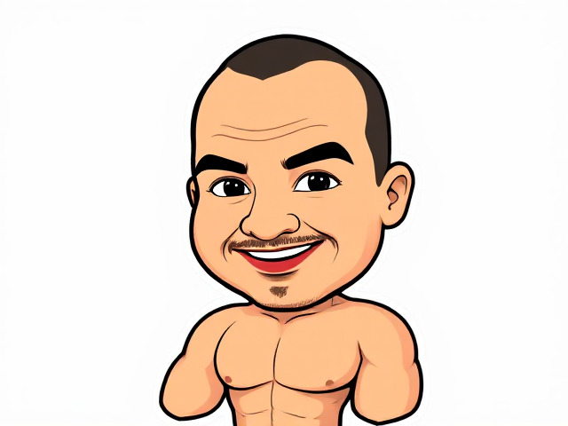 Create a transparent png with a cartoonish dan bongino