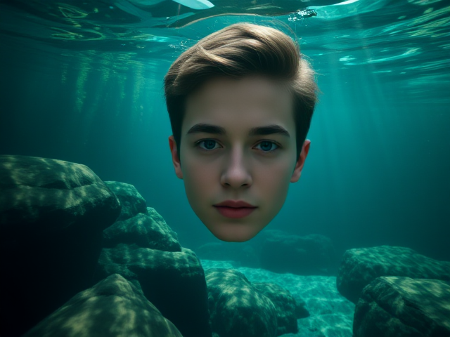 underwater pond background