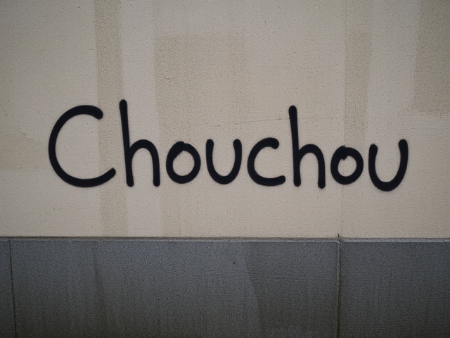 Chouchou écris en graffiti sur un mur