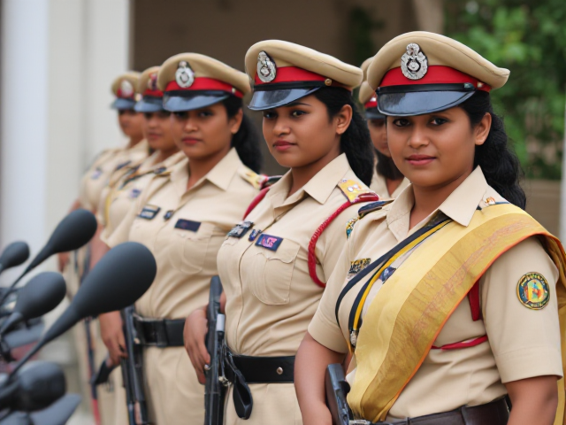 a south indian (tamilnadu) police women