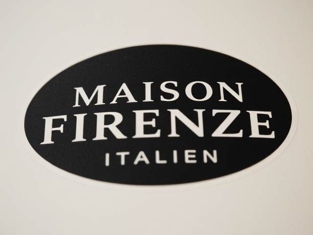 un logo noir et creme marqué maison firenze italien