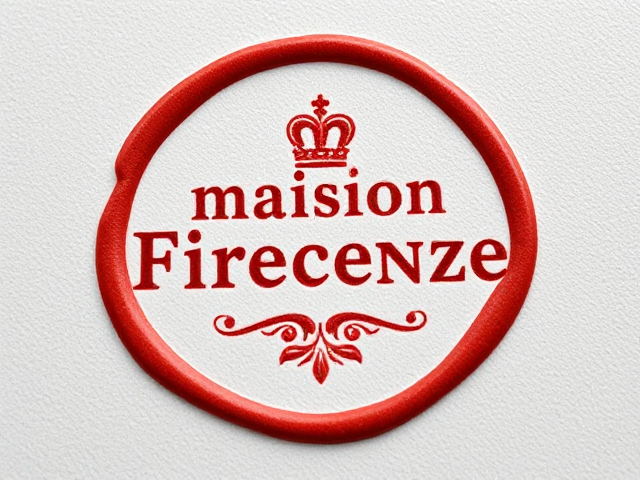 logo marque "maison Firenze" en cire