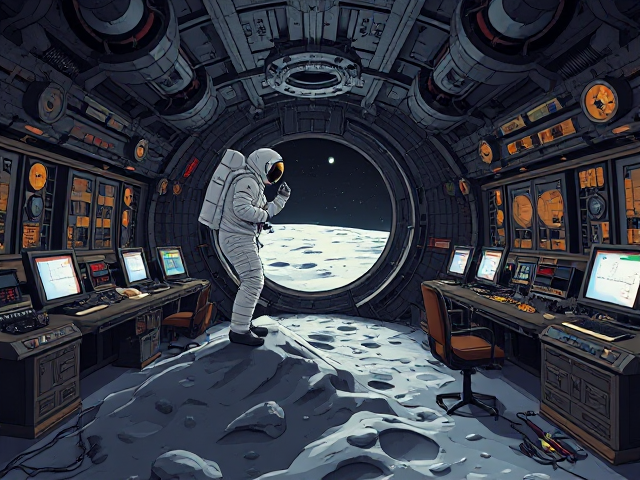 astronaut footstep on the moon