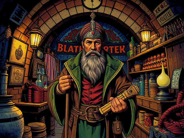 Marchand dans le style du donjon de naheulbeuk