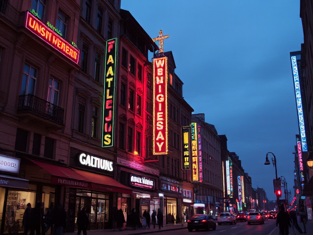 neon city bulgaria sofia