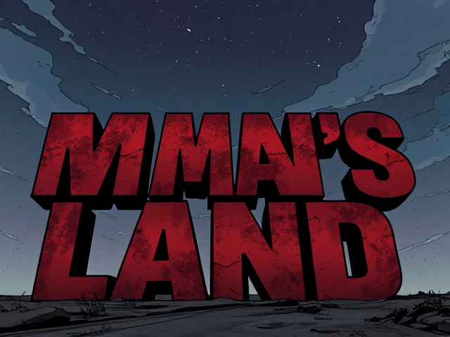 Titre : No Man’s Land
Logo de manga.
Grosses lettre, typo légèrement street art.
Lettes mélangées,