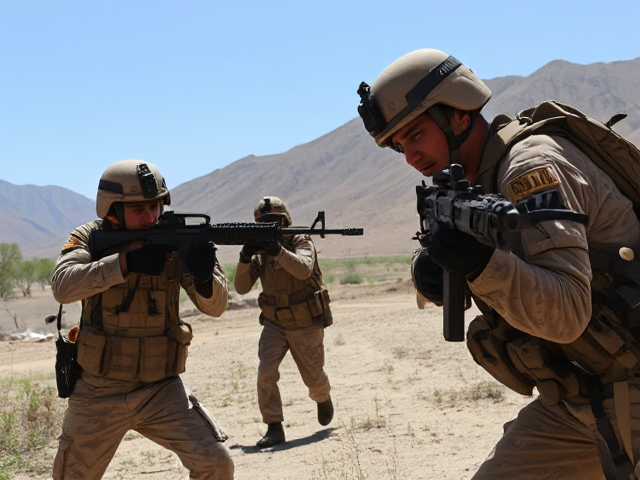 American Soldier's get into a gunfight with terrorists in afghanistan