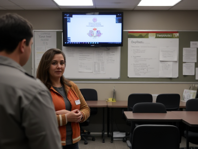 Make a photo in which it states great job, the background has to be related to probation