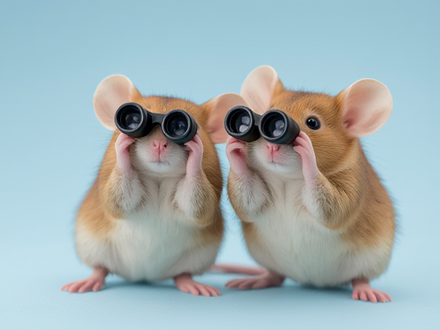Mouses with binoculars