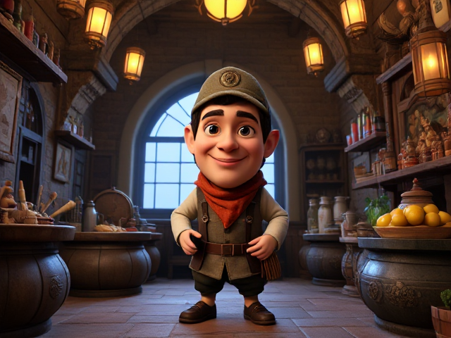 Marchand dans le style du donjon de naheulbeuk