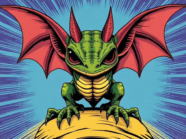 Small reptilian bat creature