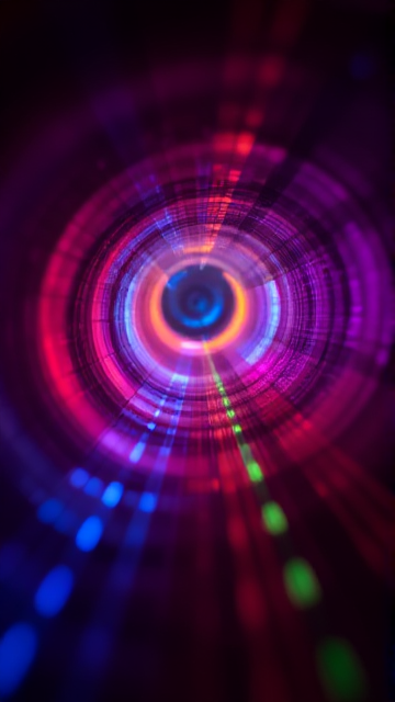 a colorful gradient of light flowing