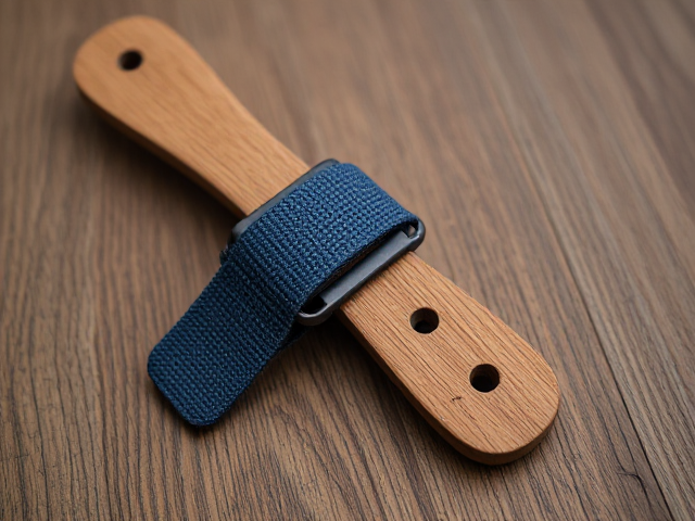 handle made out of shoe strap