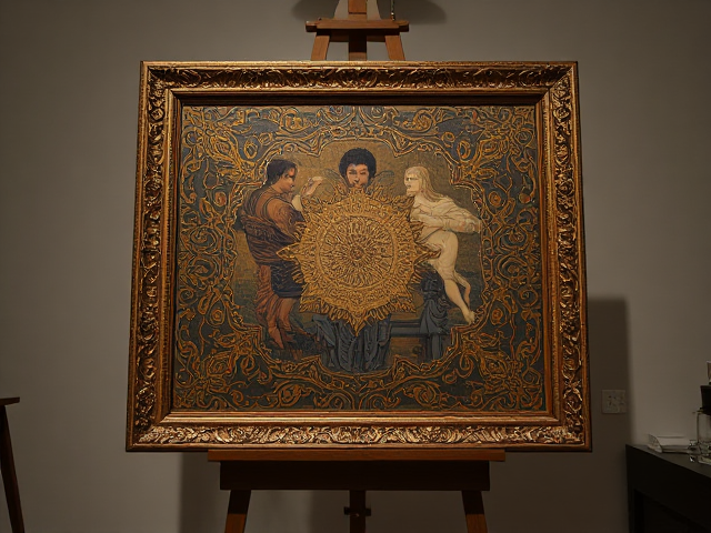 Gangubai Kathiawadi, alia bhatt, painting, on a stand, with good lighting