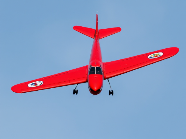 A red three side Plane one in the middle one on the right and one on the left