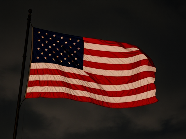 Show me the American flag 20 years from now