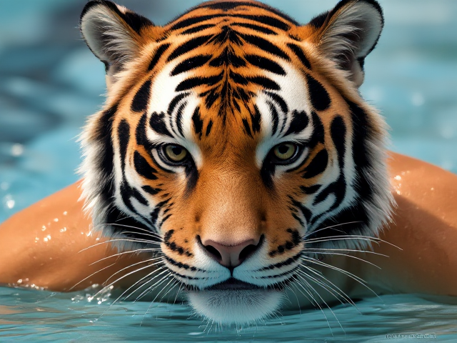 A female tiger Olympic swimmer