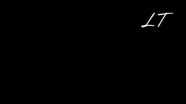 fond tout noir avec ecrit en haut a droite LLT e ecriture spéciale