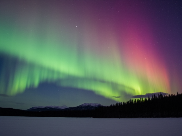 Generate an Aurora sky