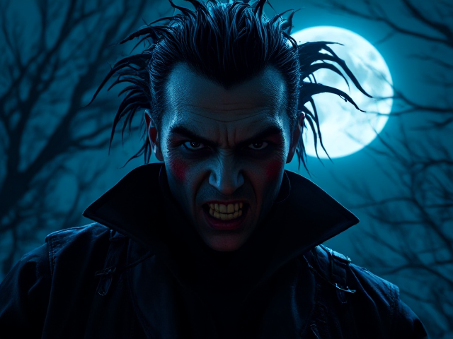 Cuckoo, moody, dramatic, dangerous and violent man