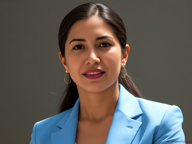Tulsi Gabbard wearing a light blue suit