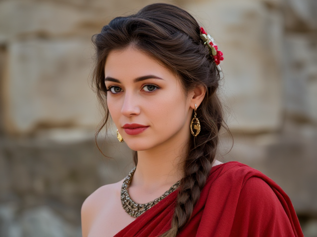 Beautiful Roman woman