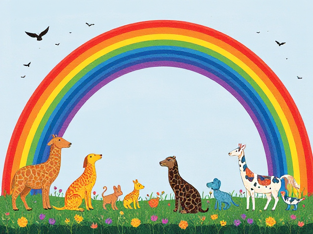 Rainbow animals