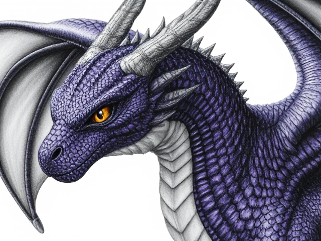Delphi: female dragon
Appearance: Delphi has shimmering dark purple scales with subtle hints of silver. Her wings are adorned with intricate patterns of moonlight and stars. Her eyes are a piercing golden amber.