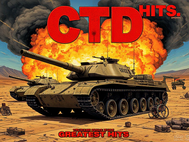 Joke album cover art, album is called CTD greatest hits. On the cover, exploded carbon fiber tanks, nuclear blasts, wheelchairs, NCR reports should be present. pop punk style