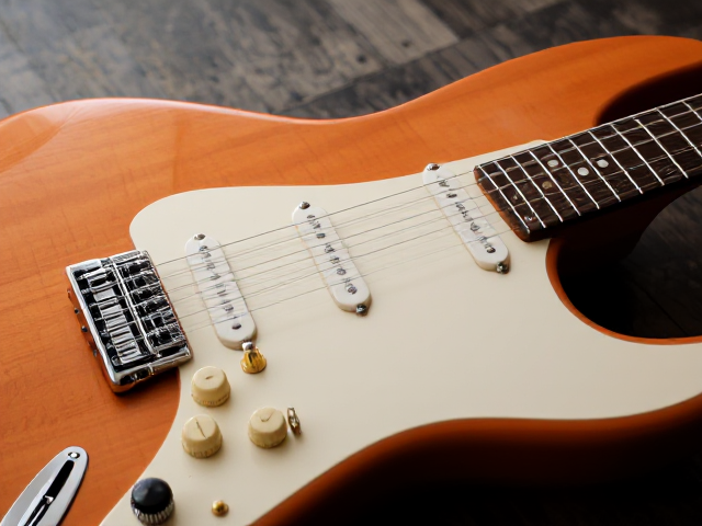 Guitar with two sets of necks and strings