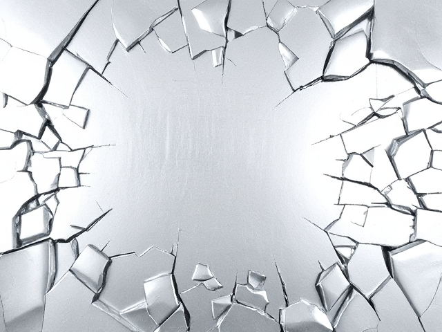 Super Shiny silver background broken shards of metal