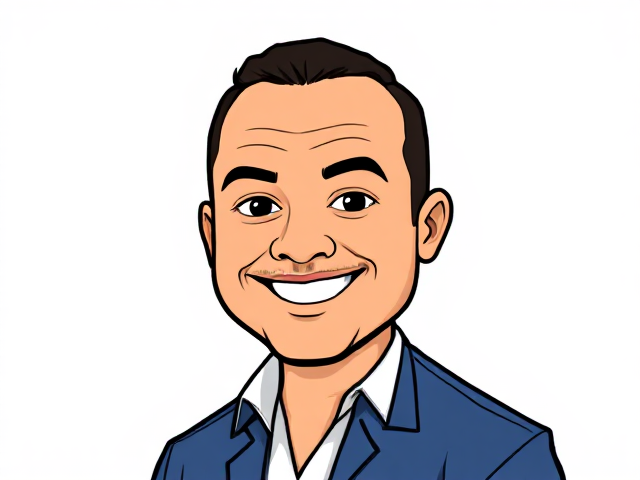 Create a transparent png with a cartoonish dan bongino