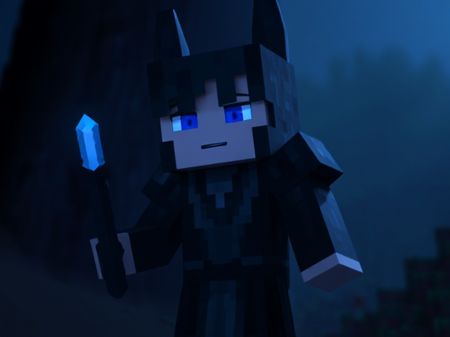 minecraft character like eveemc - dark and mysterious
